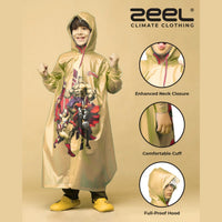 Zeel PG05 Kids Full Raincoat | Waterproof Full-Length Rainwear for Children