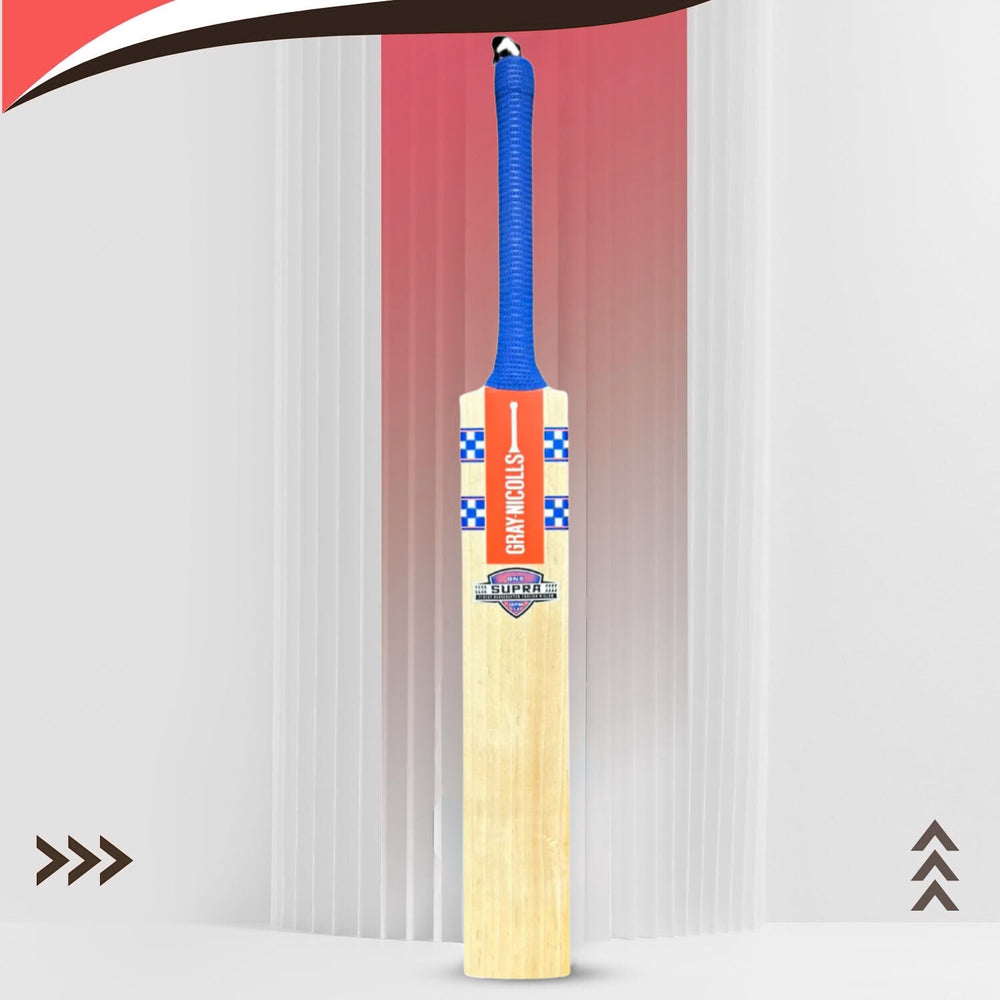 Gray Nicolls GN5 Supra English Willow Cricket Bat SH | Lightweight Short Handle Bat for Power, Control & Professional Stroke Play | Premium Cricket Equipment