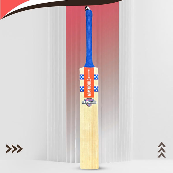 Gray Nicolls GN5 Supra English Willow Cricket Bat SH | Lightweight Short Handle Bat for Power, Control & Professional Stroke Play | Premium Cricket Equipment