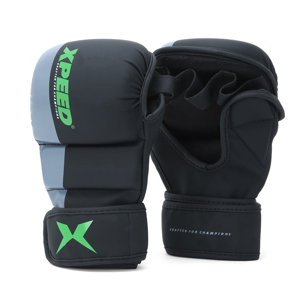 XPEED XP 1504 Striking Grappling Training Gloves | Premium PU Material | Full Wrap-Around Wrist Support | Multi-Purpose MMA & Martial Arts Gloves - Best Price online Prokicksports.com