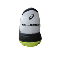 ASICS Gel-Peake 2 Cricket Shoes (Men) | Rubber Outsole | Breathable Mesh | Rearfoot GEL Cushioning | White/Atlantis Blue - Best Price online Prokicksports.com