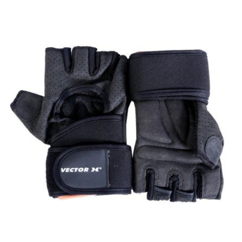 Vector X VX-500 Gym & Fitness Gloves | Durable Anti-Slip Padded Gloves with Wrist Support & Breathable Mesh for Training - Best Price online Prokicksports.com