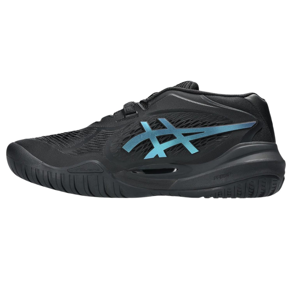 Asics Gel-resolution X Night Energy Men’s Tennis Shoes – Black/prism Blue | Dynalacing™ Technology, Dynawall™ Stability - Best Price online Prokicksports.com