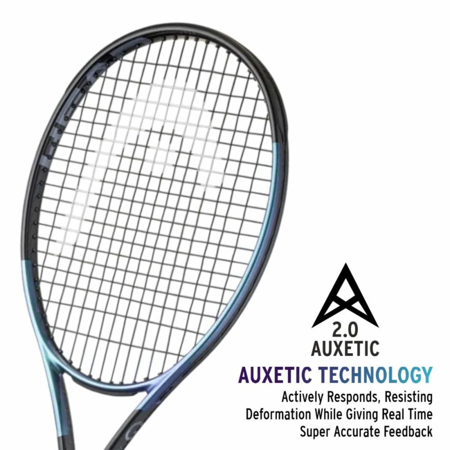 Head Gravity Jr.25 2025 Strung Tennis Racquet – 230g (G1 4 1/8) | Lightweight Graphite Composite Frame with Auxetic Technology for Junior Players, Black/Ice Blue - Best Price online Prokicksports.com