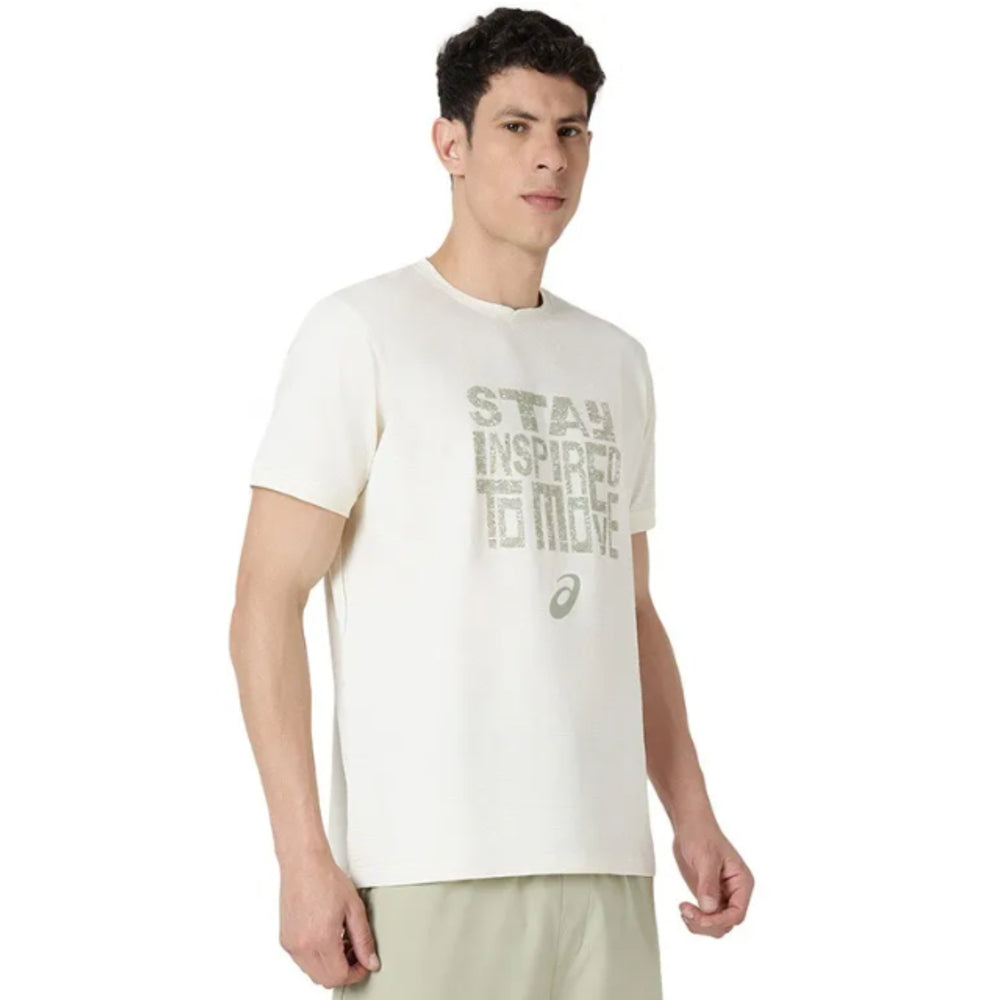 ASICS Rib Panel SS Top for Men | Round Neck Sports T-Shirt - Best Price online Prokicksports.com