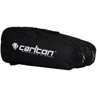 Carlton 1901 Vapour Trail 2 Compartment Racquet Bag, Black Blue | Spacious Dual Racquet Gear Bag for Badminton Players - Best Price online Prokicksports.com