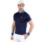HEAD HCD 378 Polo Men's Collar Neck T-Shirt - 100% Polyester, Navy/Royal Blue | Lightweight Sports Polo with Breathable Quick-Dry Fabric - Best Price online Prokicksports.com