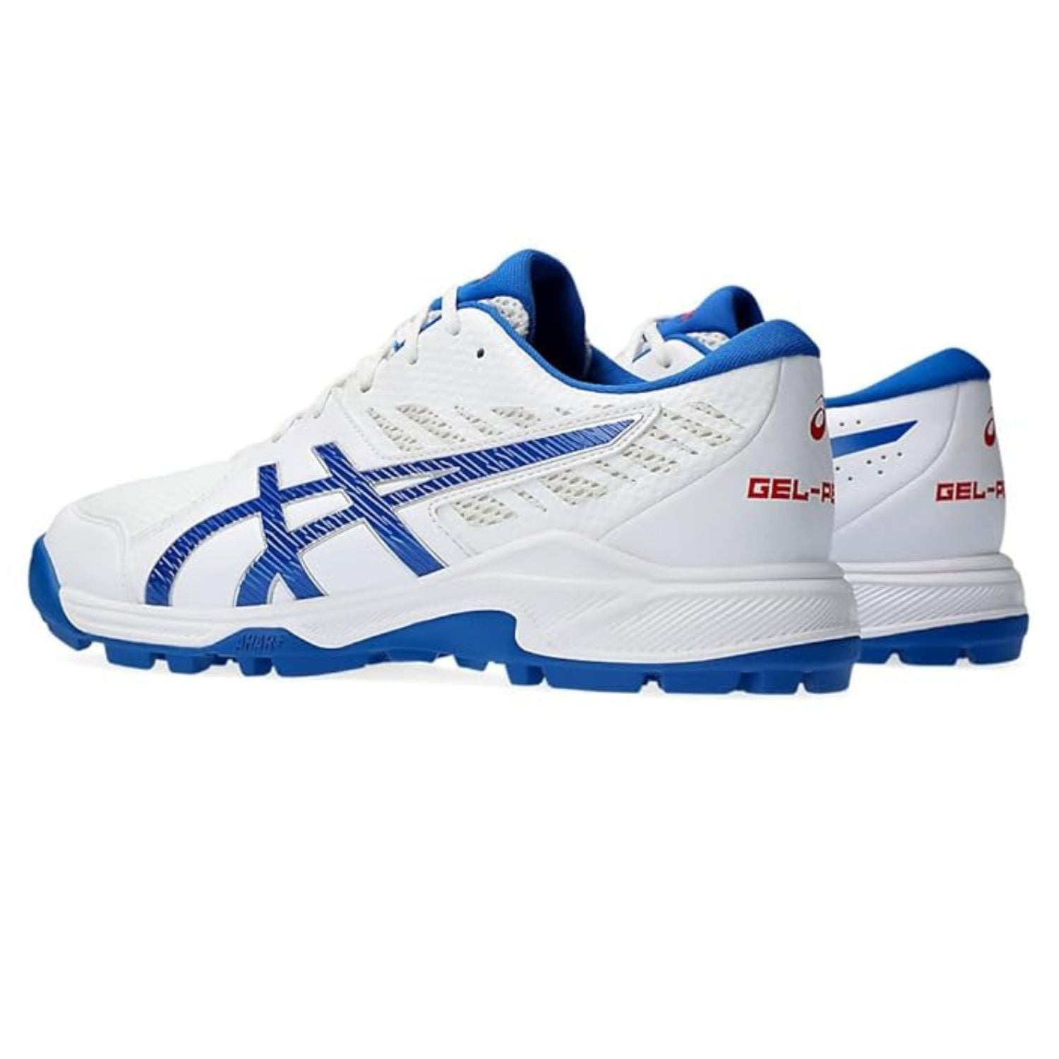 ASICS Gel-Peake 2 Cricket Shoes (Men) | Rubber Outsole | Breathable Mesh | Rearfoot GEL Cushioning | White/Atlantis Blue - Best Price online Prokicksports.com