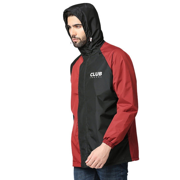 Zeel Outdoor Essential Men’s Waterproof Rain Jacket MJ106 – Lightweight, Hooded Windcheater for Monsoon, Travel, Trekking, Hiking, Camping