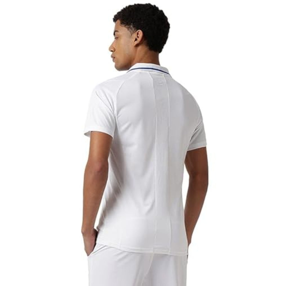 ASICS Cricket Polo 2 for Men, Cream | Lightweight Performance Polo with Moisture-Wicking Fabric & Breathable Comfort - Best Price online Prokicksports.com