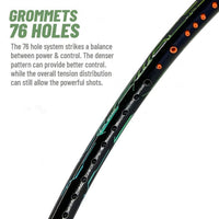 Apacs Fanatala Pro 101 Unstrung Badminton Racquet with Cover – Black, 4U G2 (Doubles Power 84g, 38lbs Tension, Compact Quad Voltaic) - Best Price online Prokicksports.com