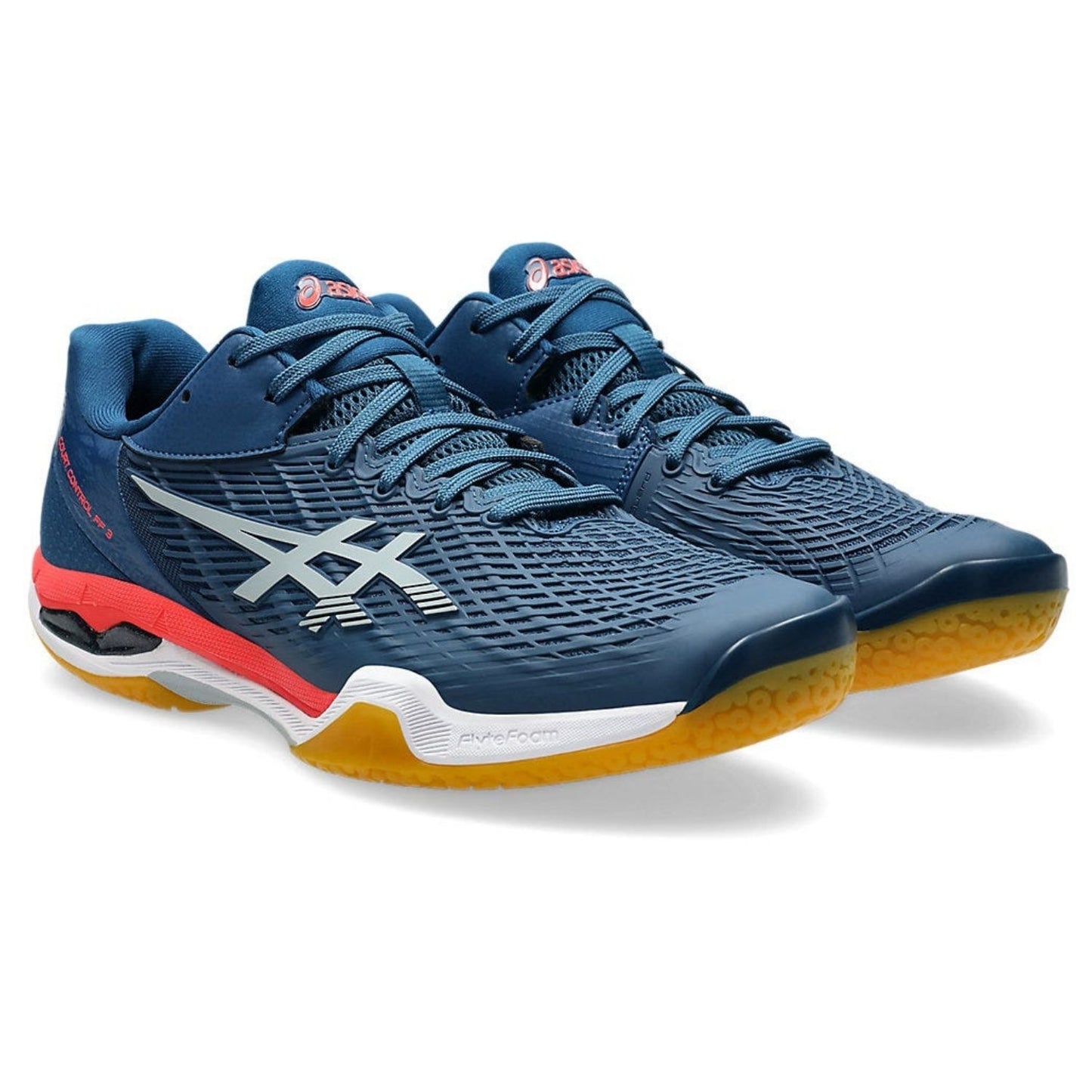 ASICS COURT CONTROL FF 3 Men’s Indoor Court Shoes – Professional Badminton, Tennis & Volleyball Shoes – Mako Blue / Piedmont Grey - Best Price online Prokicksports.com