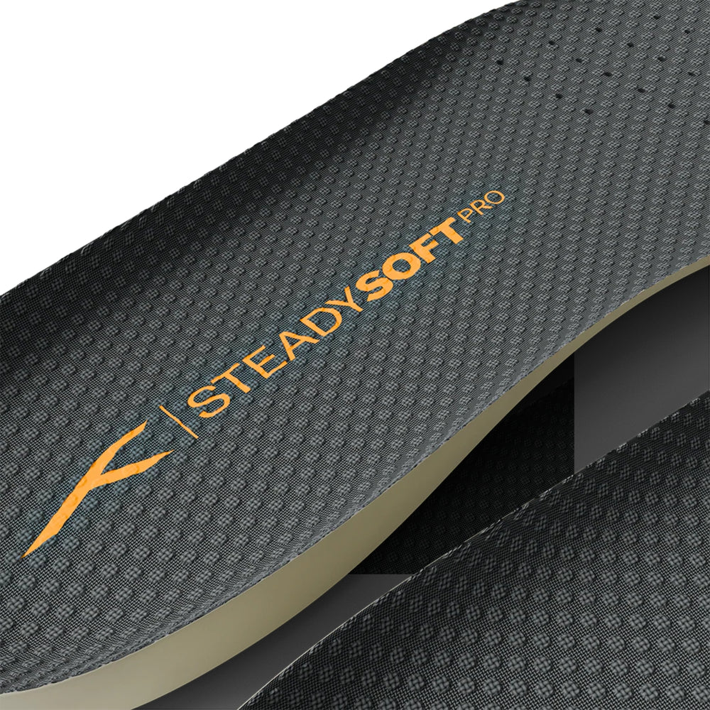 HUNDRED Steady Soft Pro Insoles, Dark Grey | Anti-Slip Cushioned Sports Insole with Comfort & Odour Control - Best Price online Prokicksports.com