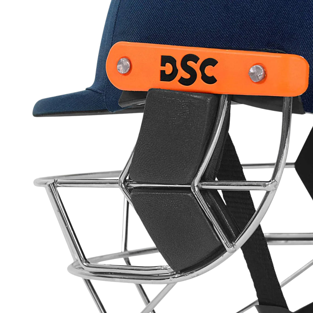 DSC Empra Titanium Cricket Helmet – Navy | Premium Helmet with Titanium Grill & Advanced Protection - Best Price online Prokicksports.com