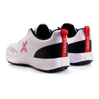 Payntr X Rubber Stud Cricket Shoe, White/Black | Lightweight PU Upper, EVA Midsole, Honeycomb Insole, Pimple Rubber Stud Outsole | Durability, Comfort, and All-Surface Grip - Best Price online Prokicksports.com