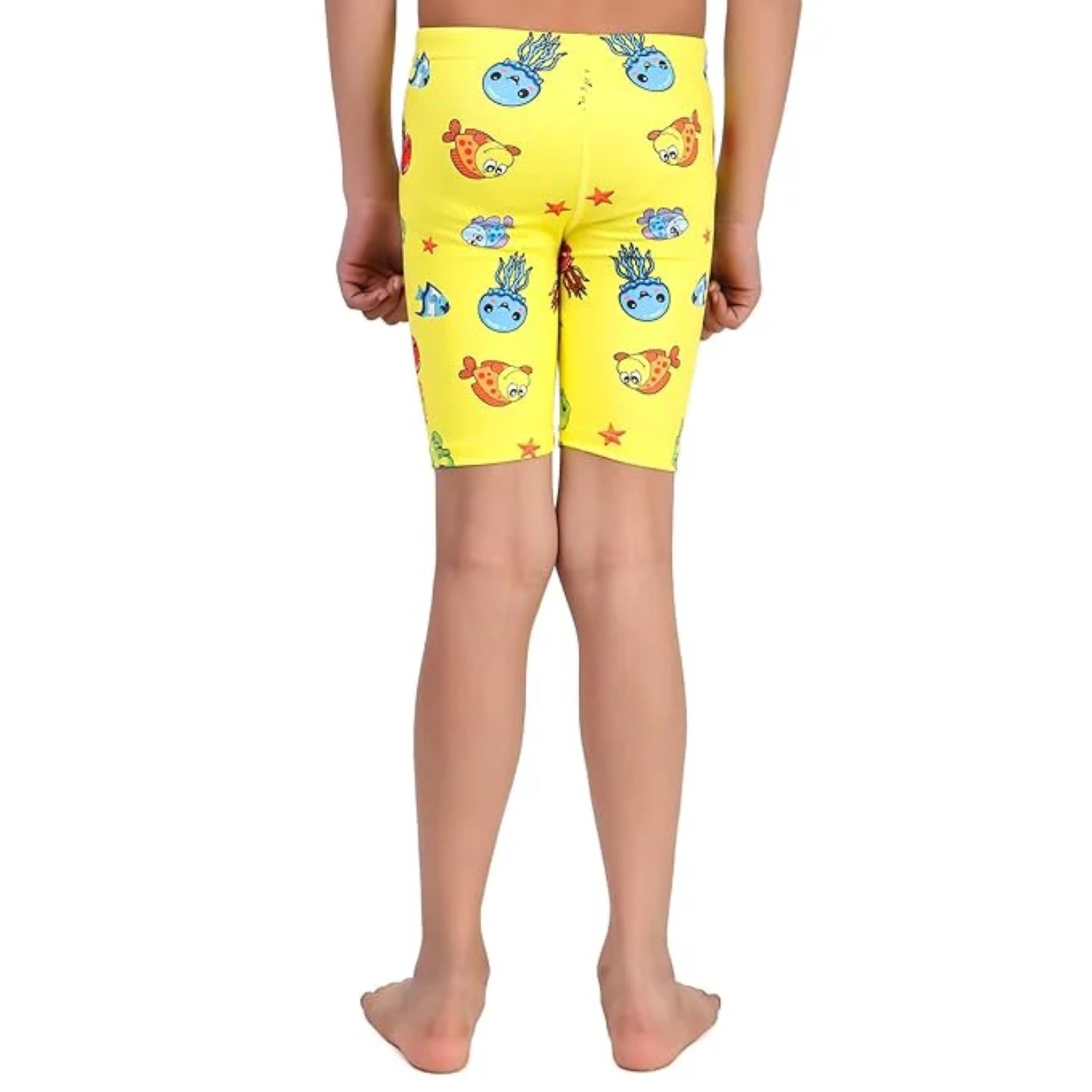 Viva Puffer 001 Kid’s Swimming Jammer, Yellow | Lightweight Swim Jammer with Stretch Fabric & Chlorine Resistance - Best Price online Prokicksports.com