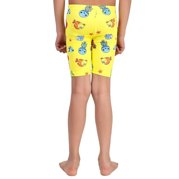Viva Puffer 001 Kid’s Swimming Jammer, Yellow | Lightweight Swim Jammer with Stretch Fabric & Chlorine Resistance