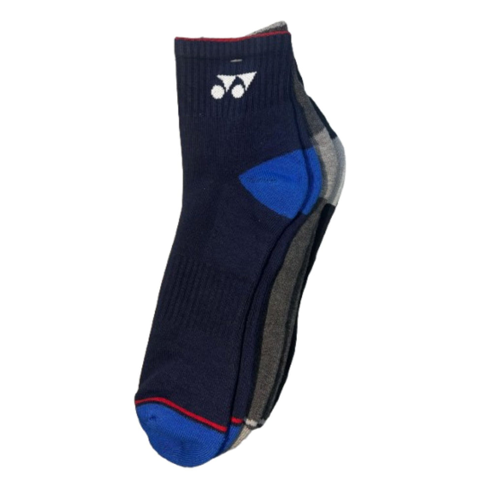 Yonex 2573T Men’s Socks – 3 Pair | Cushioned & Breathable Athletic Socks for Sports & Everyday Use - Best Price online Prokicksports.com