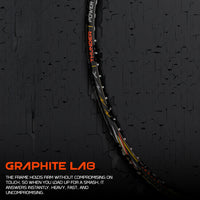 Hundred Nitrix Thunder Strung Badminton Racquet | Superlight Carbon Fibre Power Frame with Curve² Technology | Attack Series - Best Price online Prokicksports.com