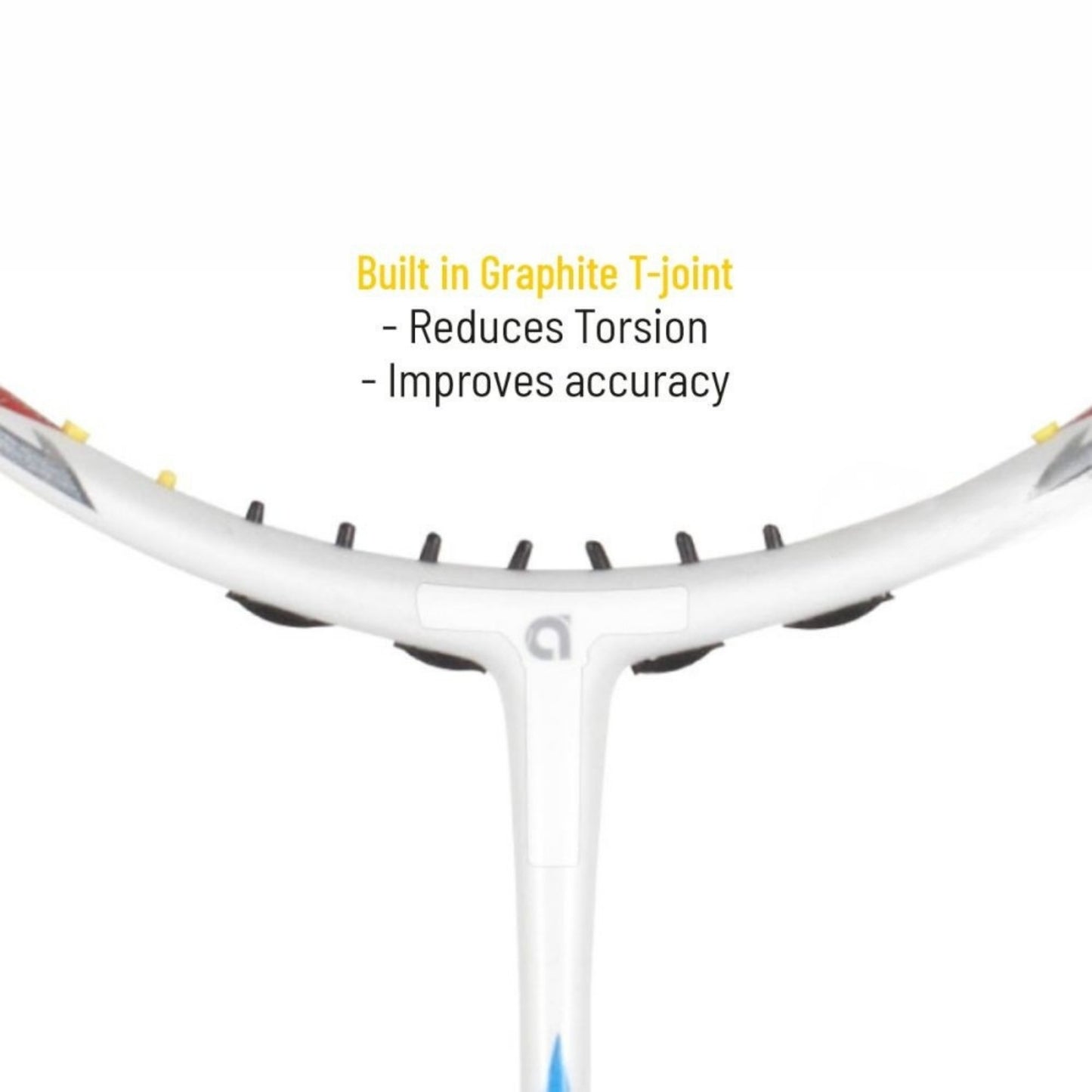 Apacs Z-Ziggler LHI Pro III Unstrung Badminton Racquet With Cover– White Matte (Head Heavy 85g, 38lbs Tension, Compact Quad Voltaic Frame) - Best Price online Prokicksports.com