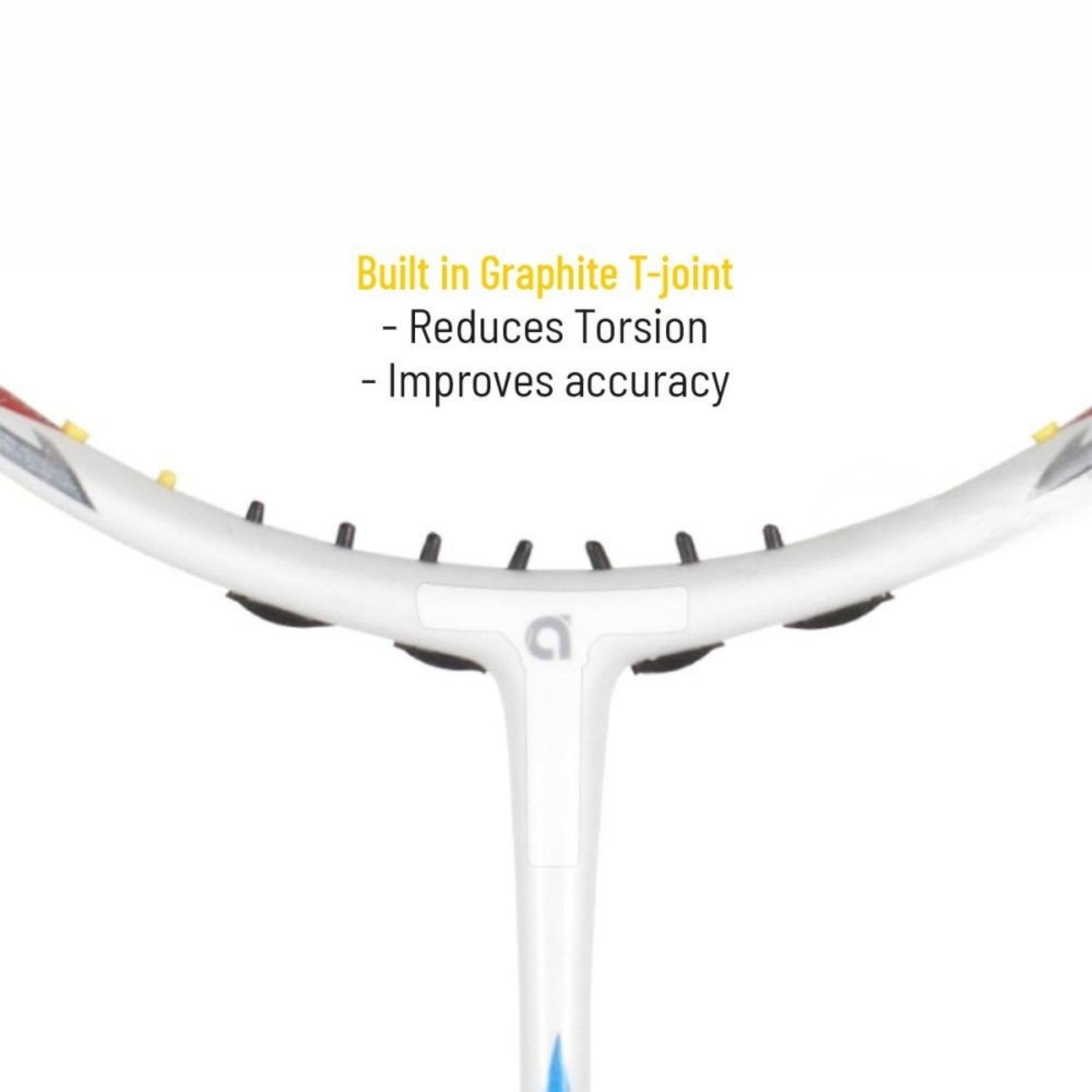 Apacs Z-Ziggler LHI Pro III Unstrung Badminton Racquet With Cover– White Matte (Head Heavy 85g, 38lbs Tension, Compact Quad Voltaic Frame) - Best Price online Prokicksports.com