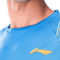Li-Ning ATSUA43 Men’s Round Neck Badminton T-Shirt – 100% Polyester, Lightweight, Quick-Dry, Breathable Sports Tee - Best Price online Prokicksports.com