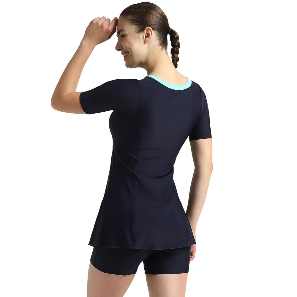 Speedo Women’s Endurance10 Closedback Sleeved Swimdress With Boyleg – Chlorine‑Resistant UPF 40+ Modest Swimwear - Best Price online Prokicksports.com