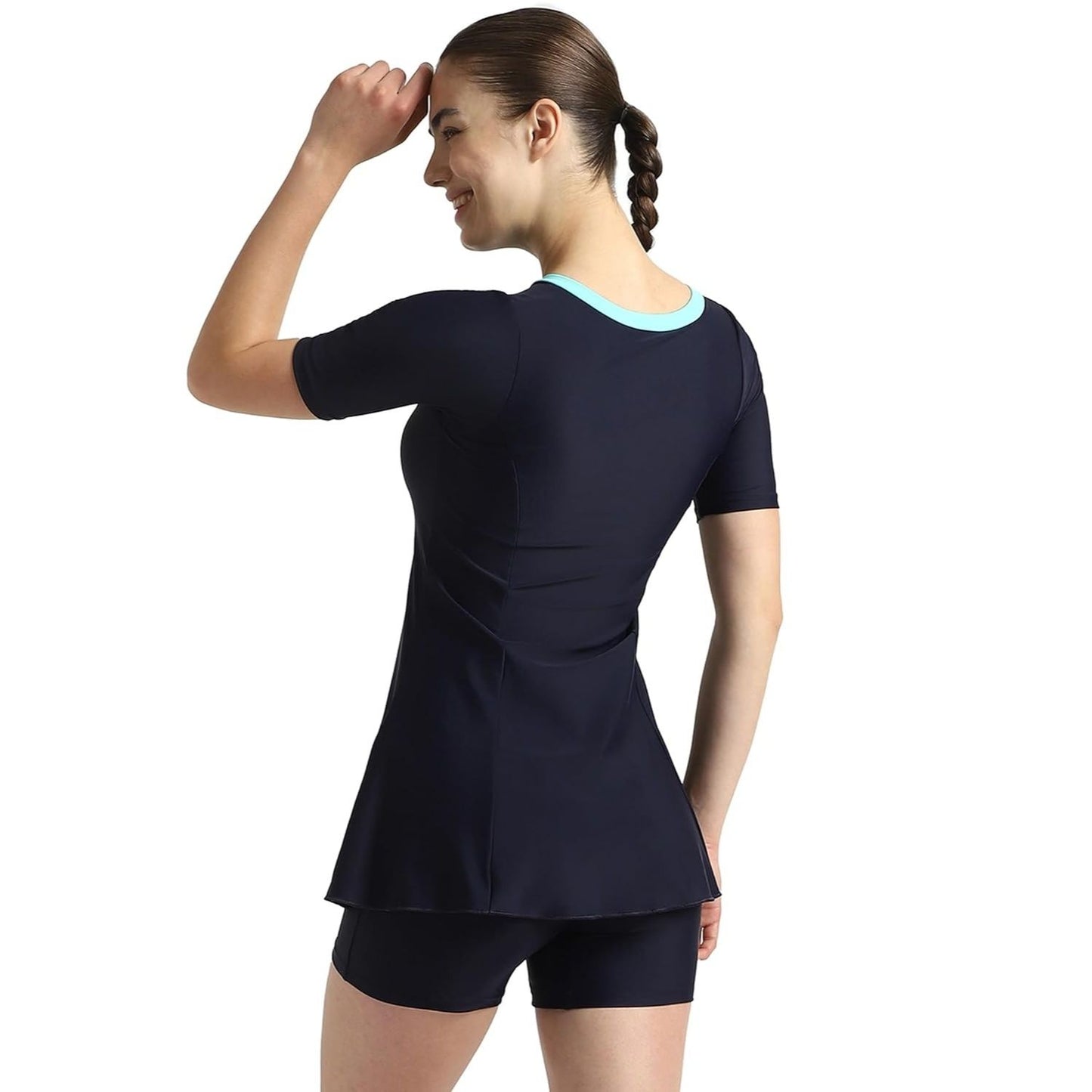 Speedo Women’s Endurance10 Closedback Sleeved Swimdress With Boyleg – Chlorine‑Resistant UPF 40+ Modest Swimwear - Best Price online Prokicksports.com