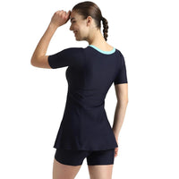 Speedo Women’s Endurance10 Closedback Sleeved Swimdress With Boyleg – Chlorine‑Resistant UPF 40+ Modest Swimwear - Best Price online Prokicksports.com