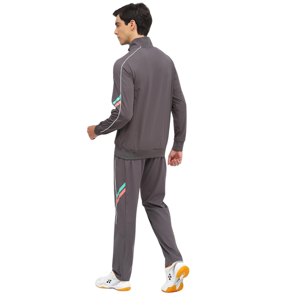 Yonex 3120 Men’s Track Suit, Forged Iron – 100% Polyester Knit Warm‑Up Jacket & Pants, Lightweight, Breathable Athletic Fit - Best Price online Prokicksports.com