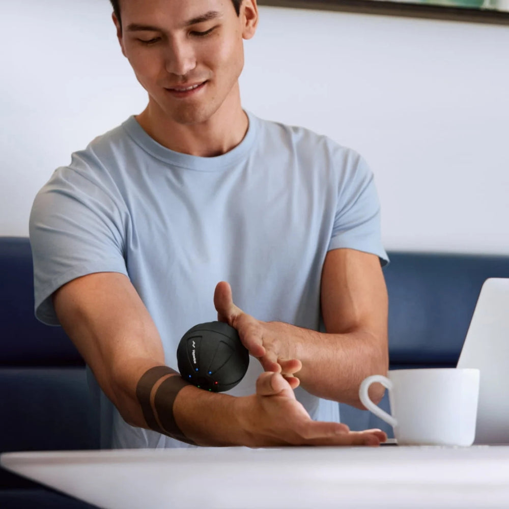 Hyperice Hypersphere Mini Vibrating Massage Ball – Mini Black, 3‑Speed High‑Torque Trigger Point Therapy Ball - Best Price online Prokicksports.com