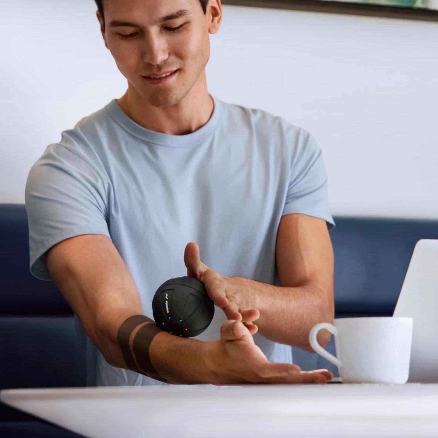 Hyperice Hypersphere Mini Vibrating Massage Ball – Mini Black, 3‑Speed High‑Torque Trigger Point Therapy Ball