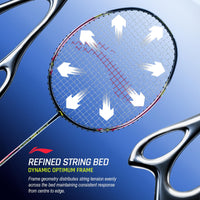 Li-Ning G-Force 6800 Superlite Unstrung Badminton Racquet, 5U G6 | Head Heavy, Flexible Shaft, Dynamic Optimum Frame