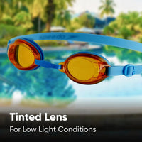 Speedo Jet Swimming Goggles – Adult/Junior | Anti-Fog UV Protection Lenses with Adjustable Nose Bridge, Single Strap Fit & Clear Vision for Swim Training - Best Price online Prokicksports.com