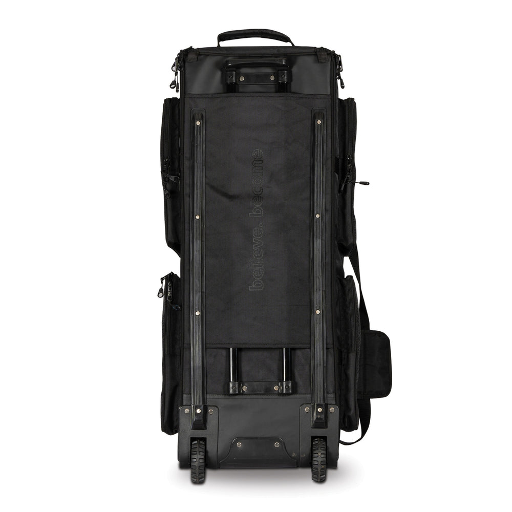 SG KLR Trunk Wheelie Cricket Kit Bag Large | Trolley Style Cricket Gear Bag with Wheels & Pull Handle | Heavy Duty Travel Kit Bag – Black - Best Price online Prokicksports.com
