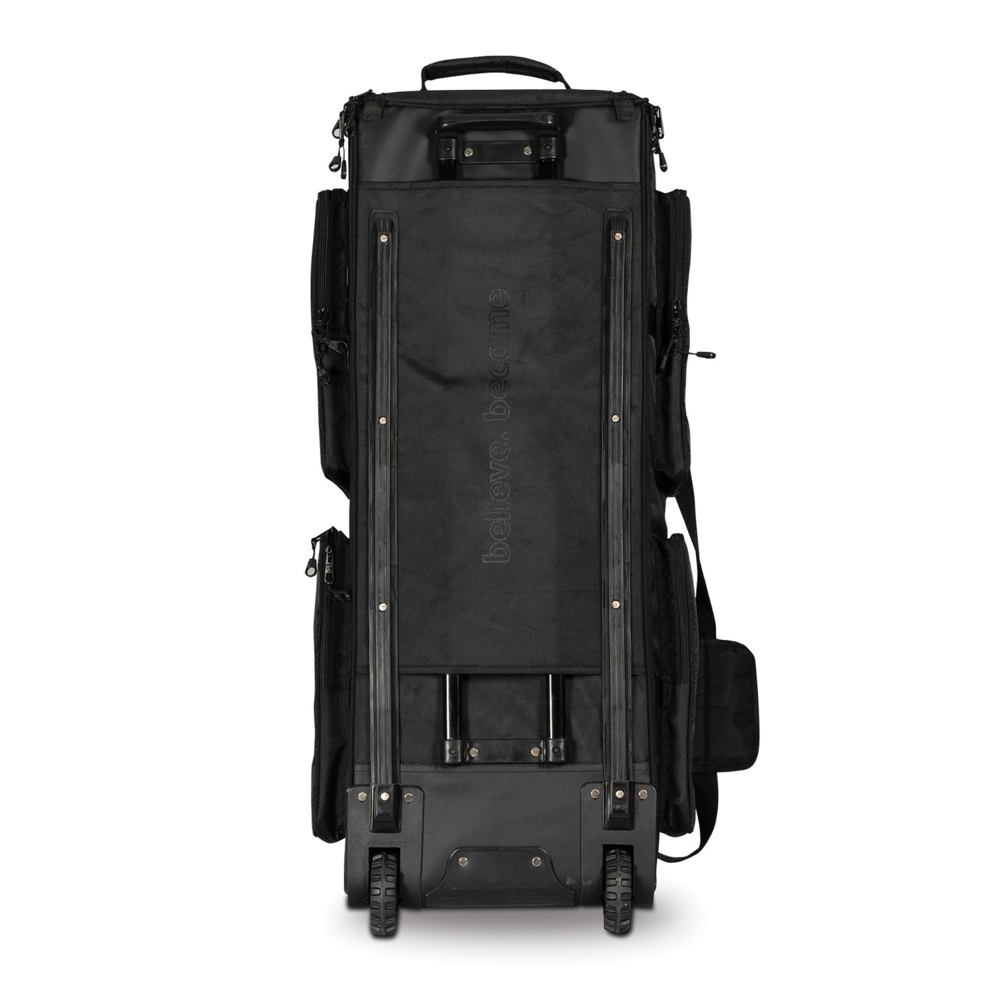 SG KLR Trunk Wheelie Cricket Kit Bag Large | Trolley Style Cricket Gear Bag with Wheels & Pull Handle | Heavy Duty Travel Kit Bag – Black - Best Price online Prokicksports.com