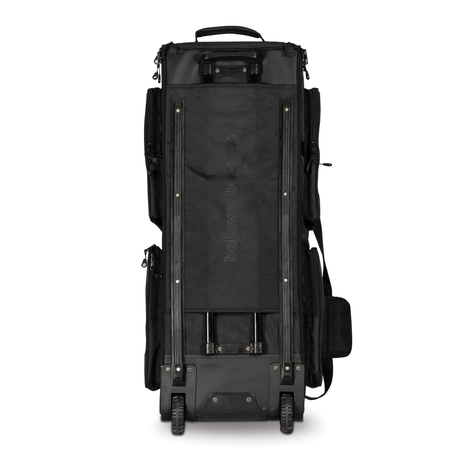 SG KLR Trunk Wheelie Cricket Kit Bag Large | Trolley Style Cricket Gear Bag with Wheels & Pull Handle | Heavy Duty Travel Kit Bag – Black - Best Price online Prokicksports.com