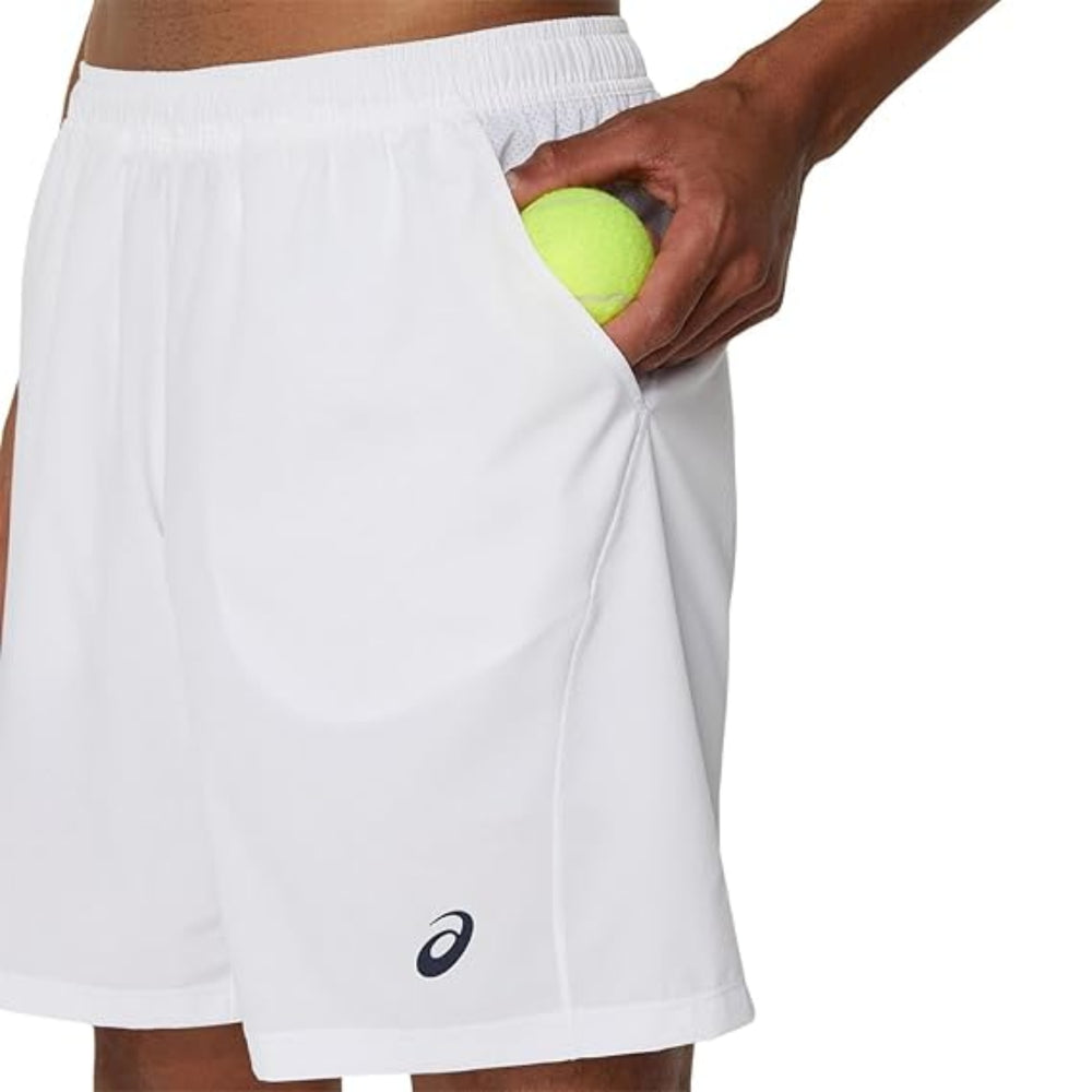 ASICS COURT 9IN SHORT for Men | Lightweight Stretch Woven Fabric with Breathable Mesh Panels & Adjustable Waist for Tennis and Training - Best Price online Prokicksports.com