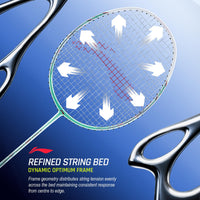 Li-Ning G-Force 6900 Superlite Unstrung Badminton Racquet, 5U G6 | Ultralite Carbon Technology | Fast Swing
