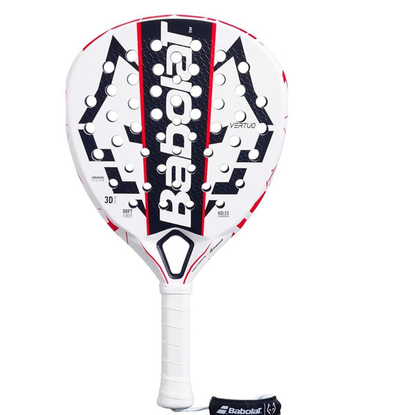 Babolat Tech Vertuo Juan Lebron 2.5 Padel Racquet – White/Black, 355g | Power & Comfort for Intermediate Players