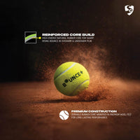 SG Bounce Plus Lightweight Tennis Cricket Ball | Premium Wool Felt | Natural Rubber Core | Consistent Bounce - Best Price online Prokicksports.com