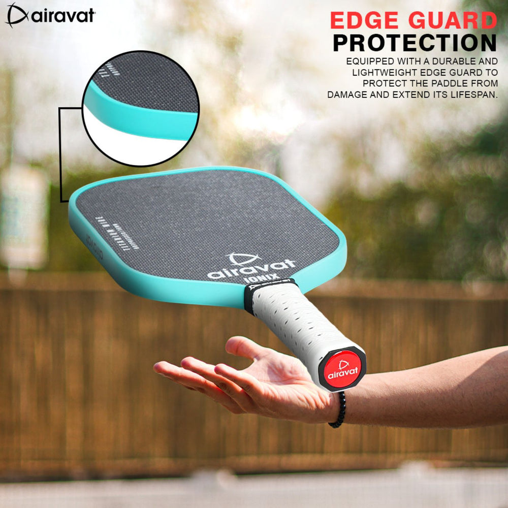 Airavat Ionix 7414 Pickleball Paddle | Carbon Fiber Surface | Polymer Core | USAPA Approved | Lightweight Design | Vibrant Cyan Color - Best Price online Prokicksports.com