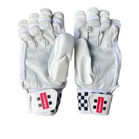 Gray Nicolls GN 9.5 Player Edition Right Hand Batting Gloves – Adult (White) | Elite Protection with Fibre Shield & Premium Leather Palm - Best Price online Prokicksports.com
