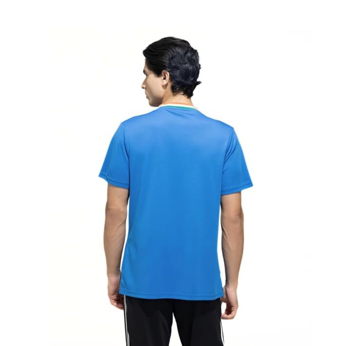 Adidas Indian Cricket Fan Jersey V-Neck T-Shirt | Breathable Sports Fanwear Tee | Official Team Style – Bright Royal Blue - Best Price online Prokicksports.com