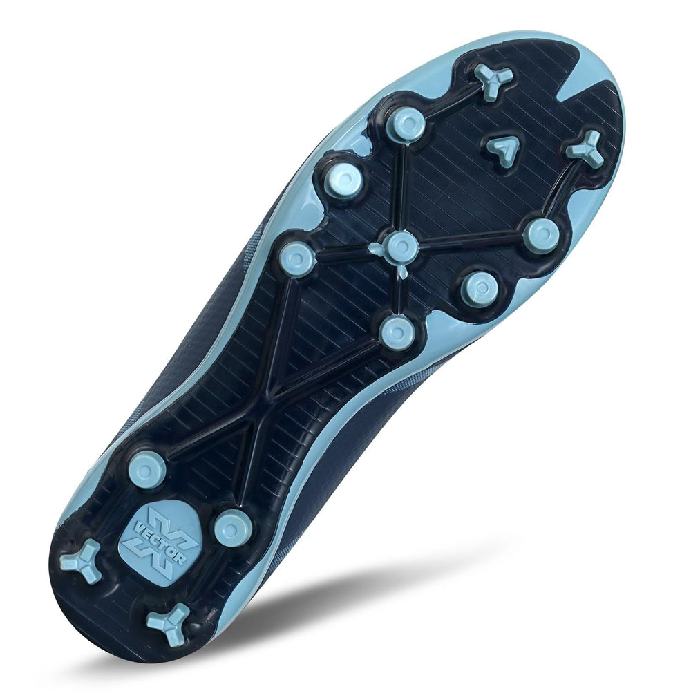 Vector X Maestro Football Shoes – Navy/Grey | Agile & Comfortable Pitch Shoes - Best Price online Prokicksports.com