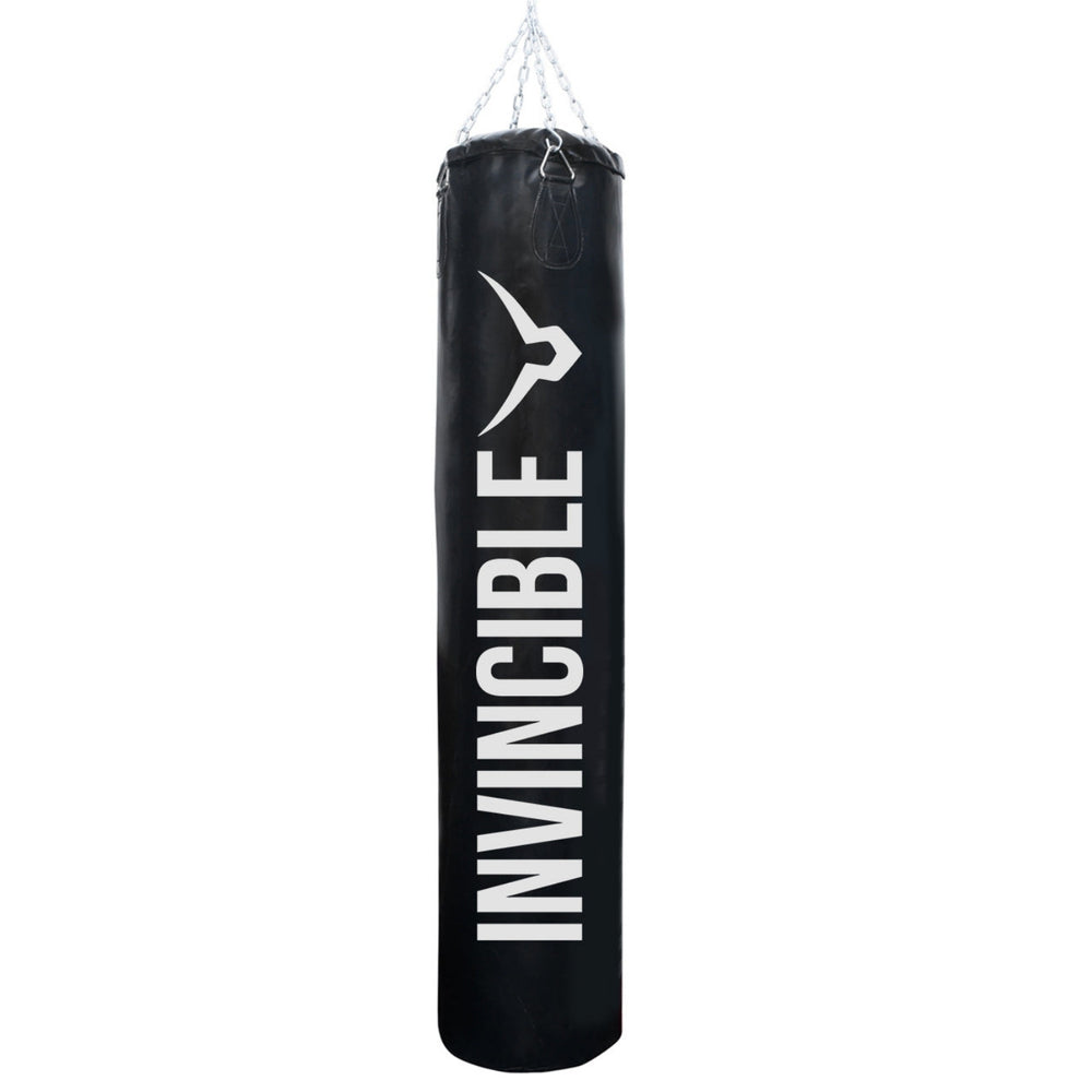 Invincible Classic Vinyl Tera Bag 5 Feet (45 Kg) | Heavy Duty Boxing Punching Bag | Durable Training Fitness Bag – Black