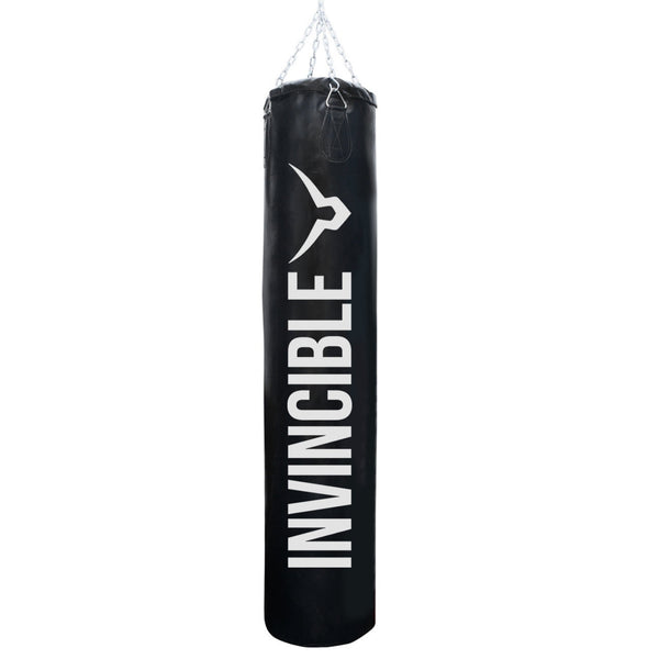 Invincible Classic Vinyl Tera Bag 5 Feet (45 Kg) | Heavy Duty Boxing Punching Bag | Durable Training Fitness Bag – Black