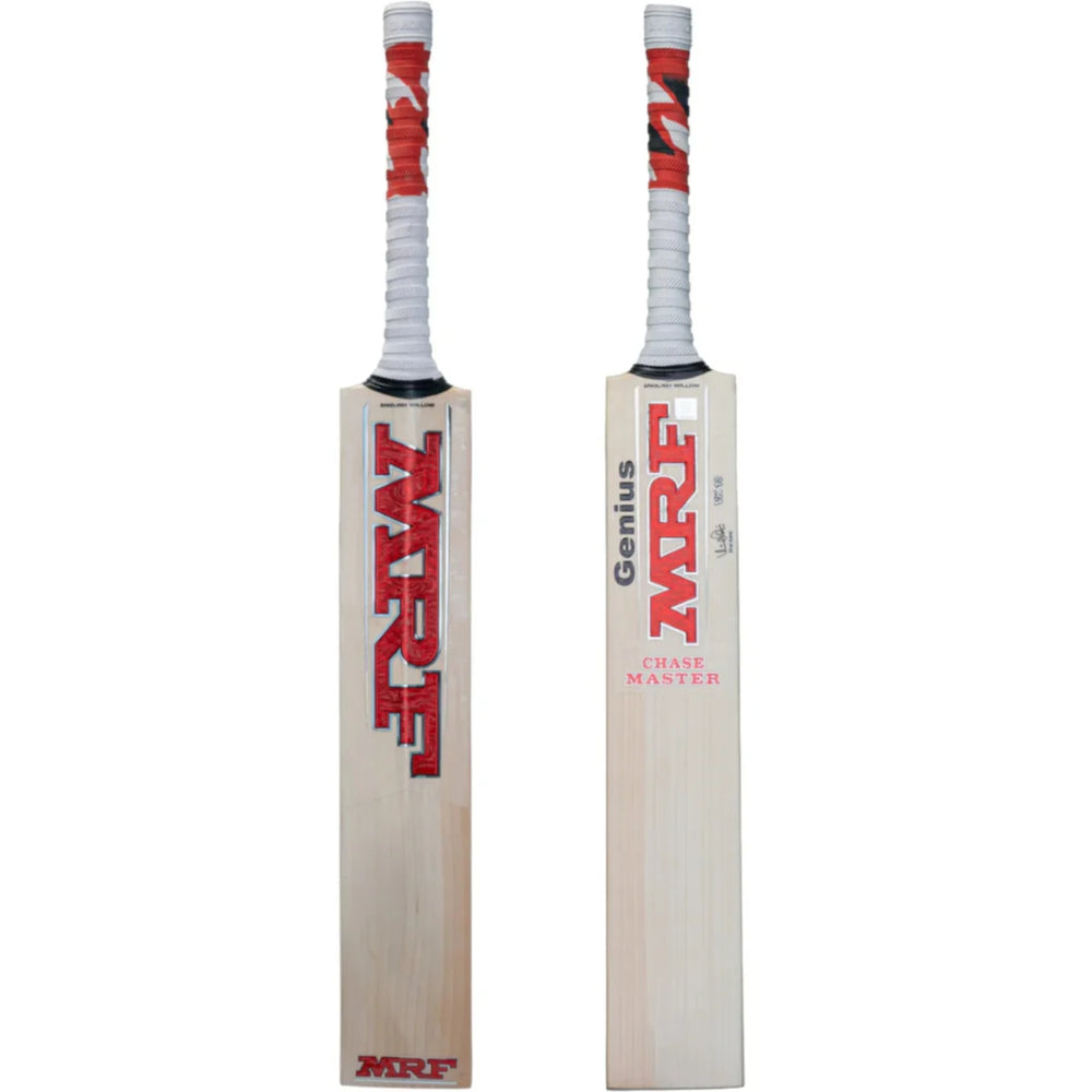 MRF Genius Chase Master English Willow Cricket Bat, Size 6 | Premium Grade Willow with Thick Edges & Junior Power Performance - Best Price online Prokicksports.com