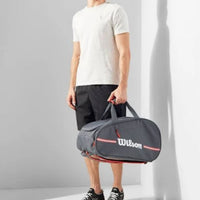 Wilson Padel Team Padel Bag – WR8908701001 - Black | Lightweight & Durable Sports Bag for Padel or Tennis Players | Spacious, Stylish & Functional Design - Best Price online Prokicksports.com