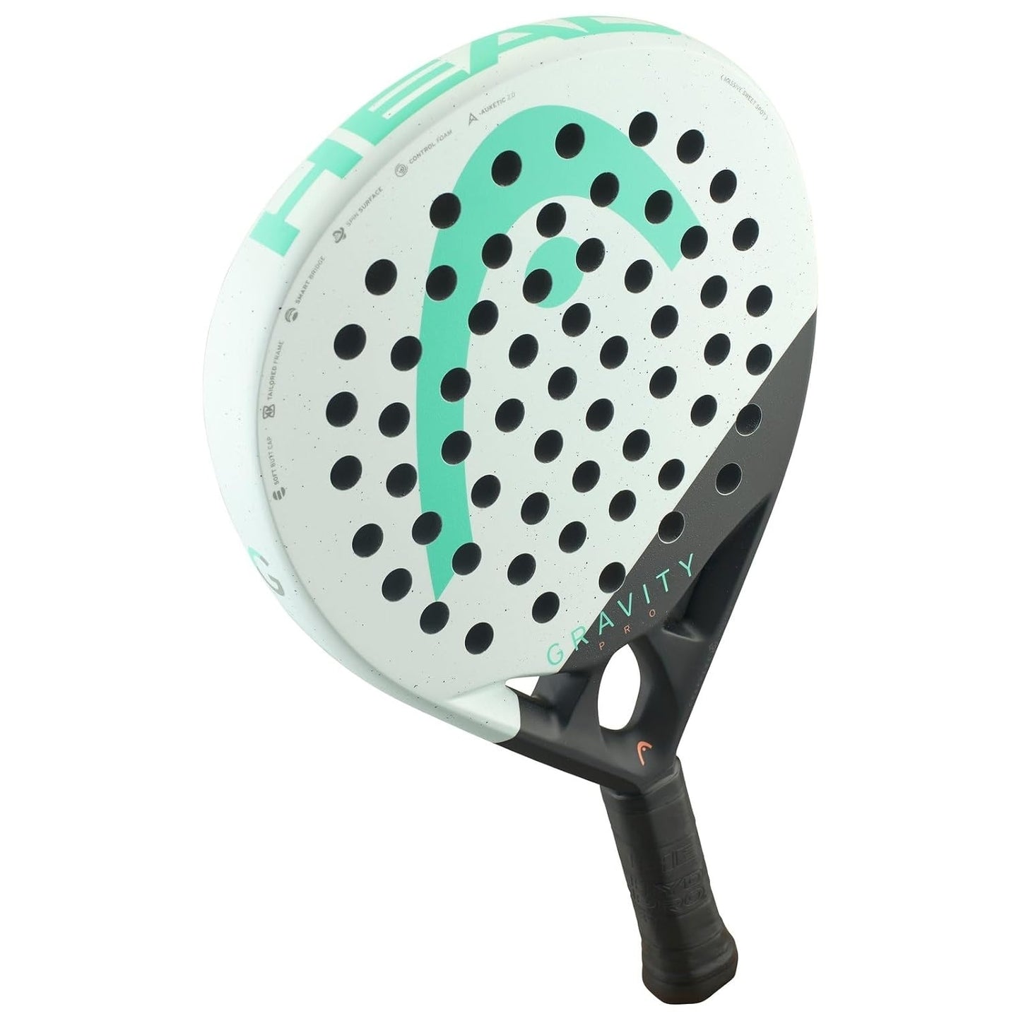 Head Gravity Pro 2024 Padel Racquet 365g | Round Shape Control Racket with Auxetic Technology | Advanced Performance Padel Racquet - Best Price online Prokicksports.com